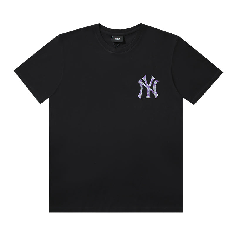 MLB Paisley‑Fill Big Logo Cotton Crew‑Neck Short‑Sleeve T‑Shirt