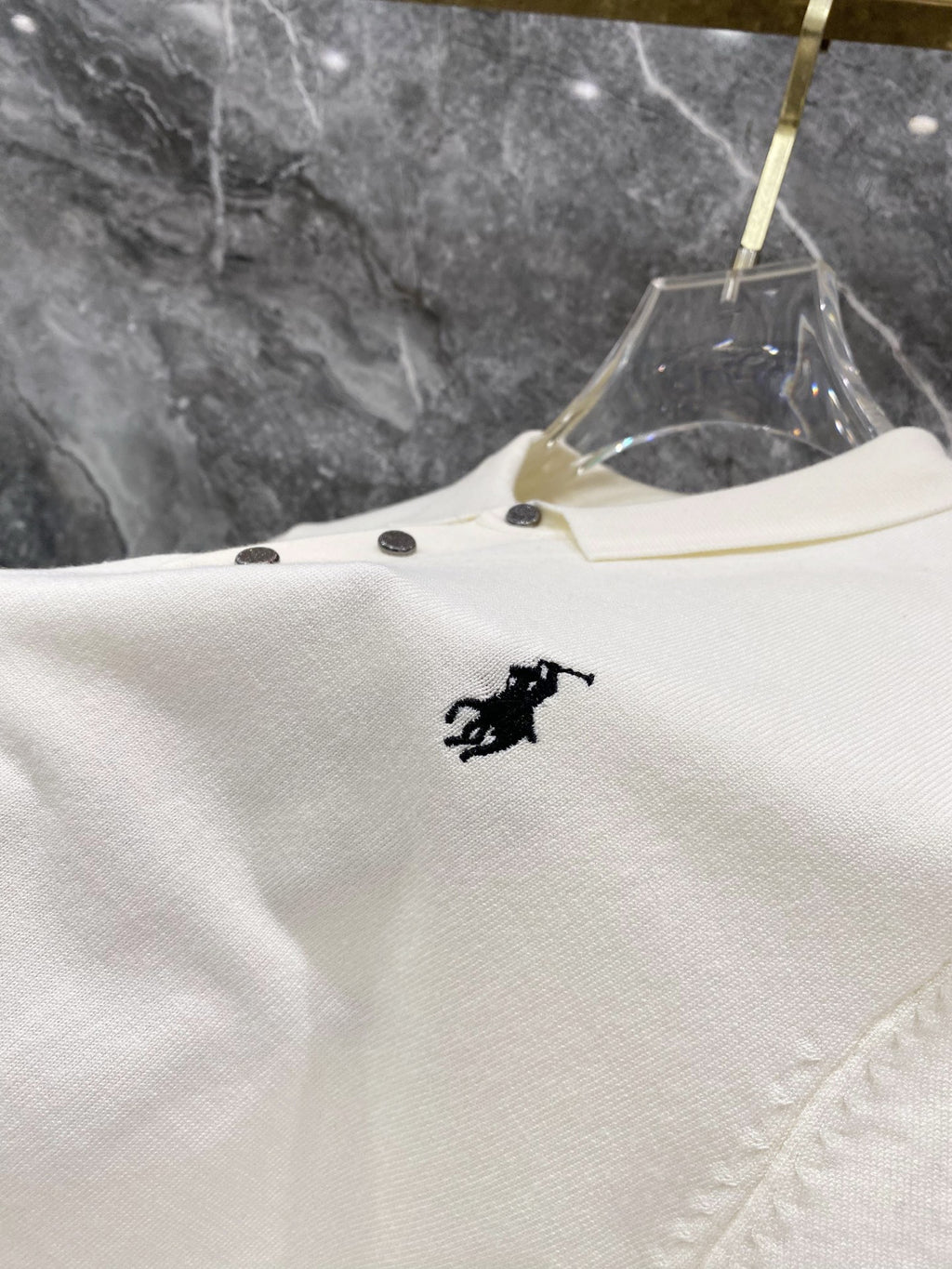 Ralph Lauren Men's Roll‑Cuff Short‑Sleeve Piqué Polo Shirt With Small Black Pony Logo