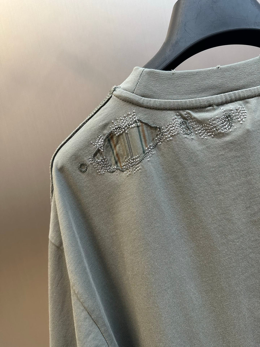 Acne Studios Distressed Oversized Short‑Sleeve T‑Shirt