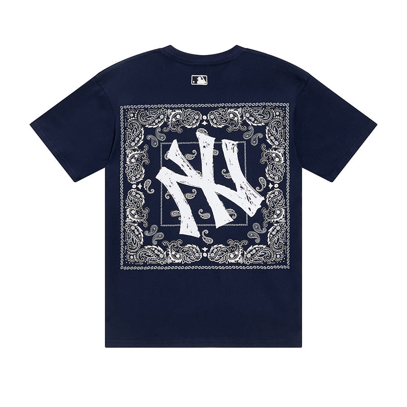 NY Yankees Paisley Box Logo T-Shirt