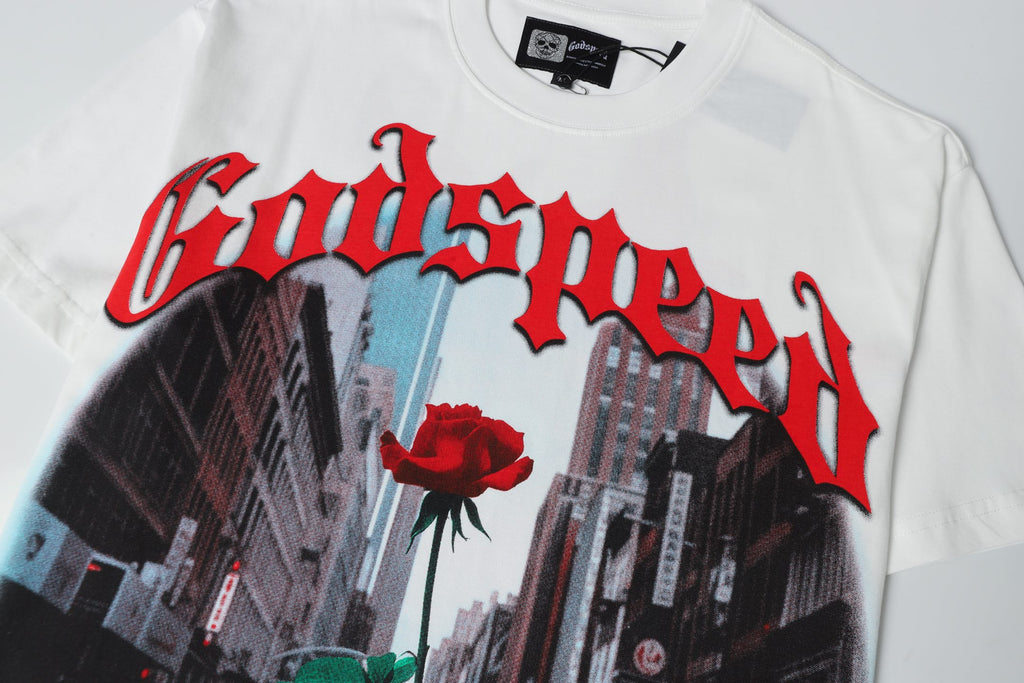 Godspeed City Street Rose Vintage Graphic Tee