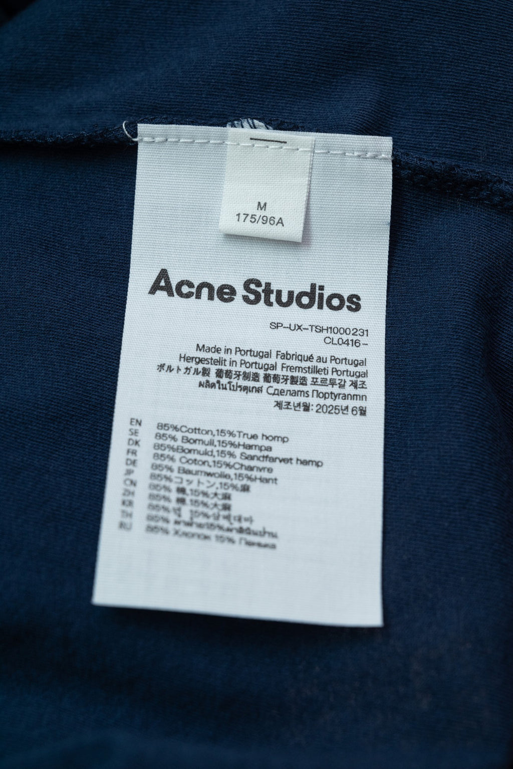 Acne Studios Stockholm 1996 Long‑Sleeve Tee