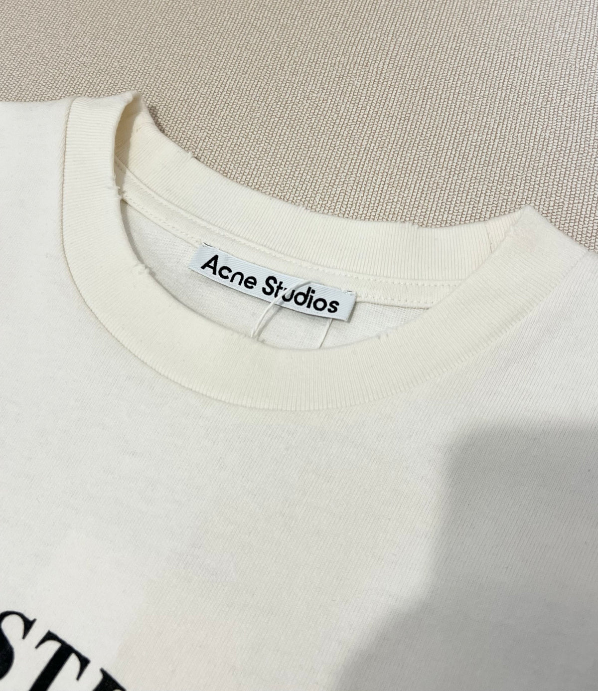 Acne Studios Contemporary Art Graphic Print Oversized Short‑Sleeve T‑Shirt