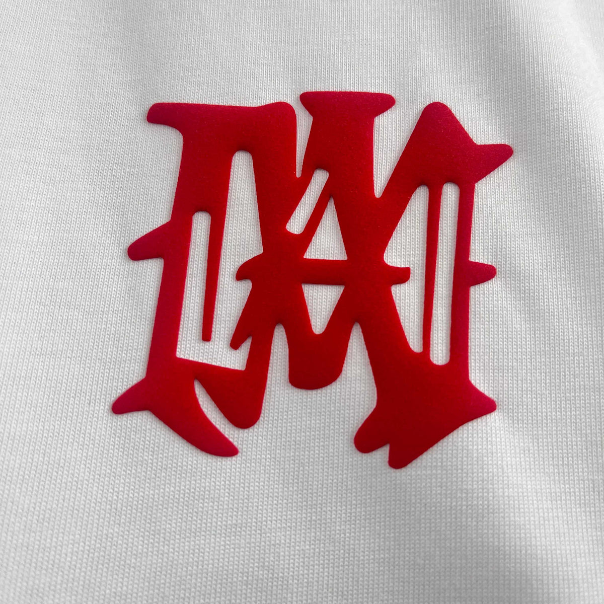 AMIRI Gothic MA Monogram Chest Graphic Short‑Sleeve Tee