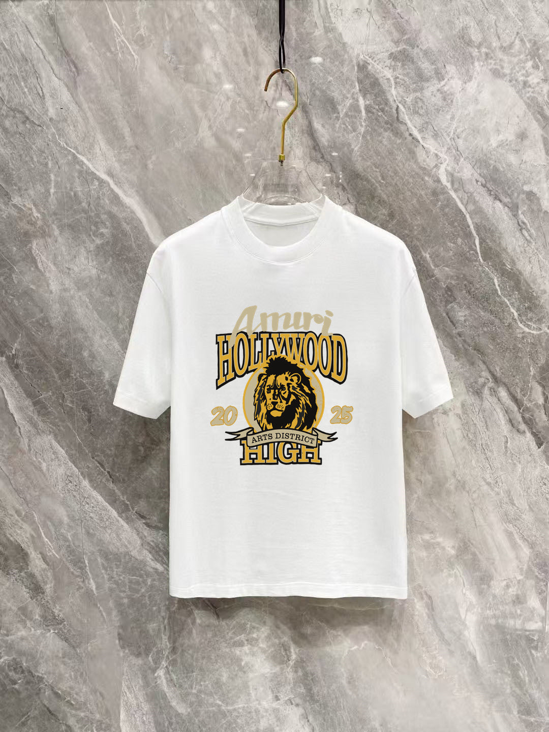 AMIRI Hollywood Arts District High Lion Graphic Short‑Sleeve Tee