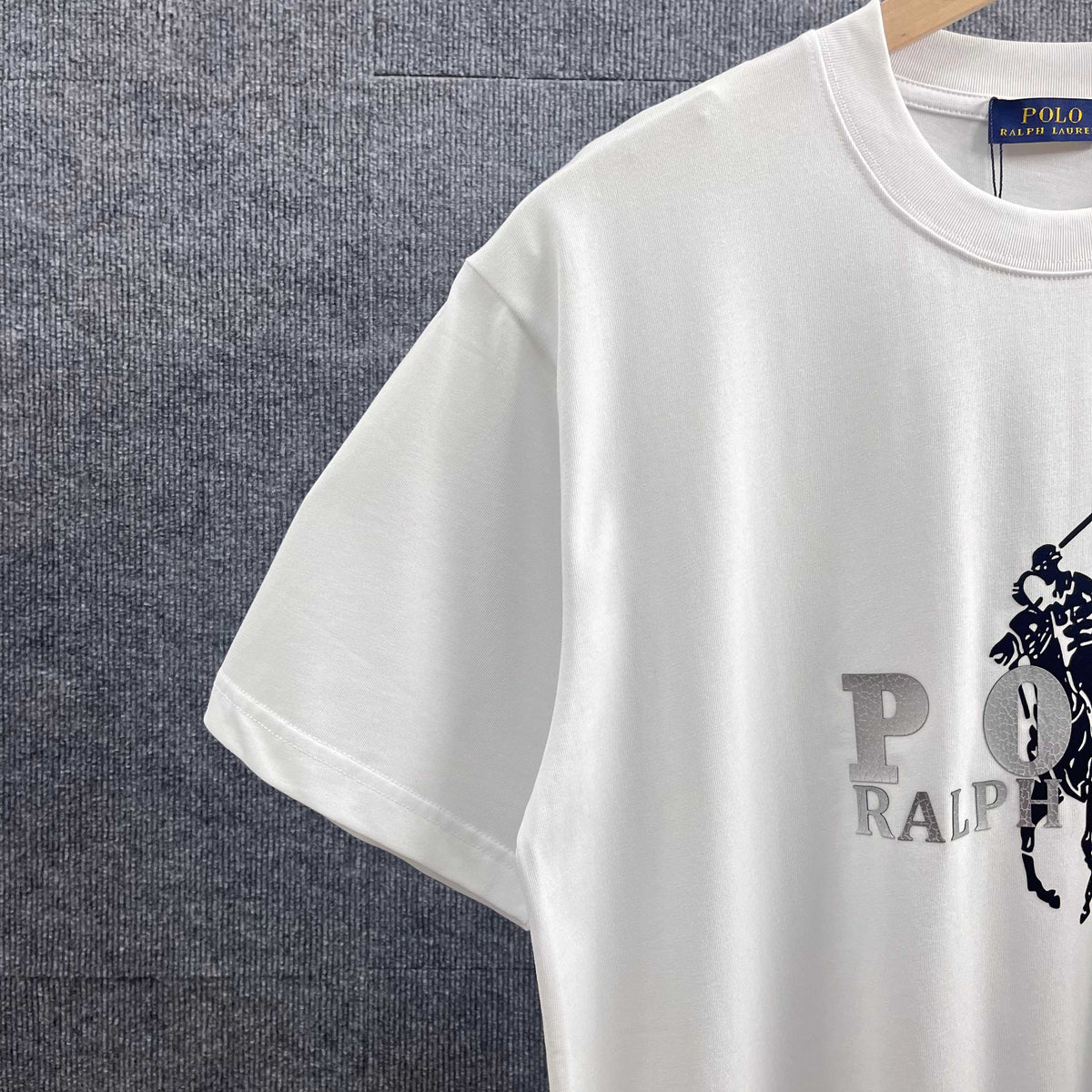Ralph Lauren Men's Oversized Short‑Sleeve Crew‑Neck T‑Shirt With Large POLO Graphic Print