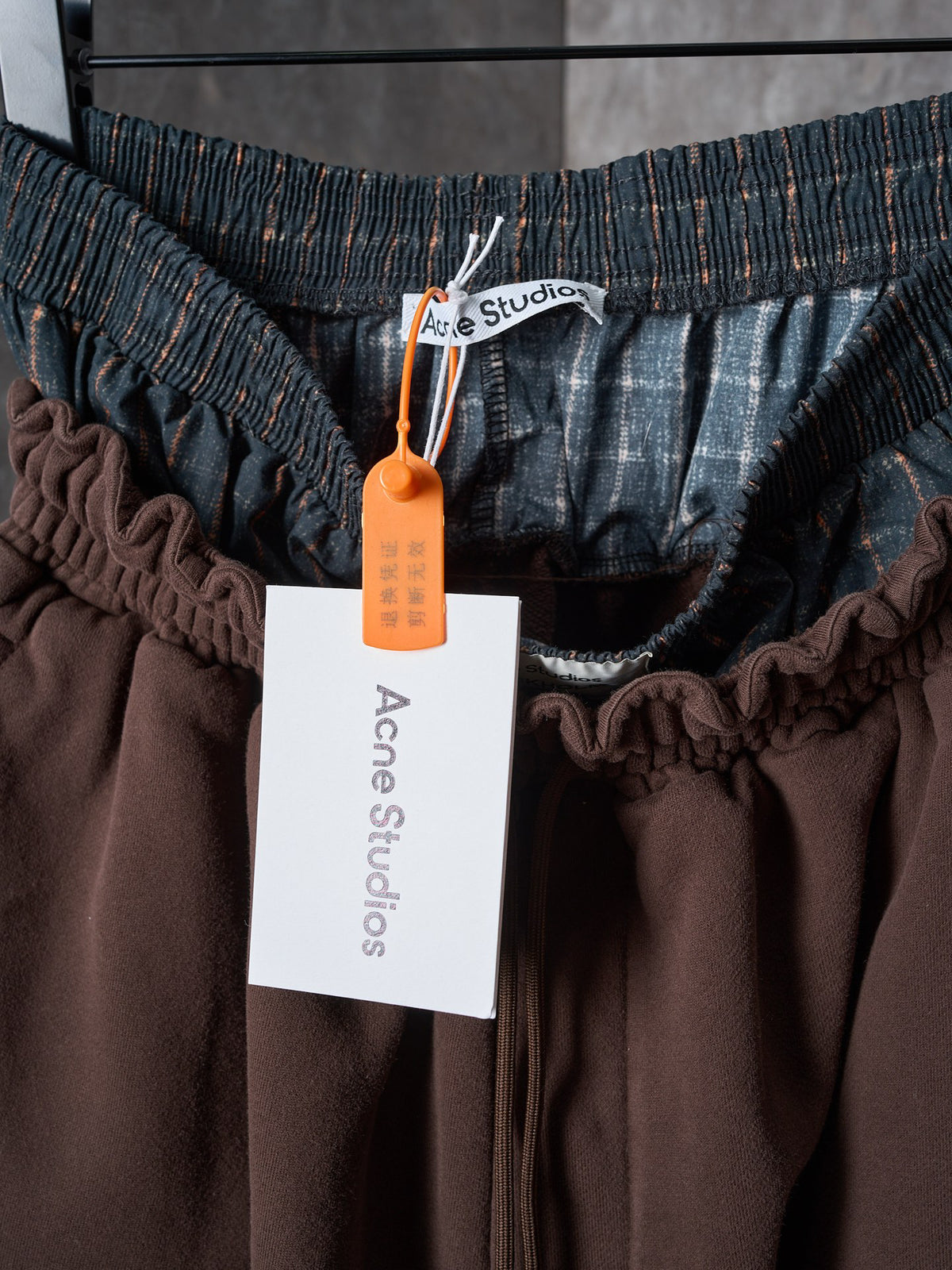 Acne Studios Double‑Waistband Wide‑Leg Sweatpants