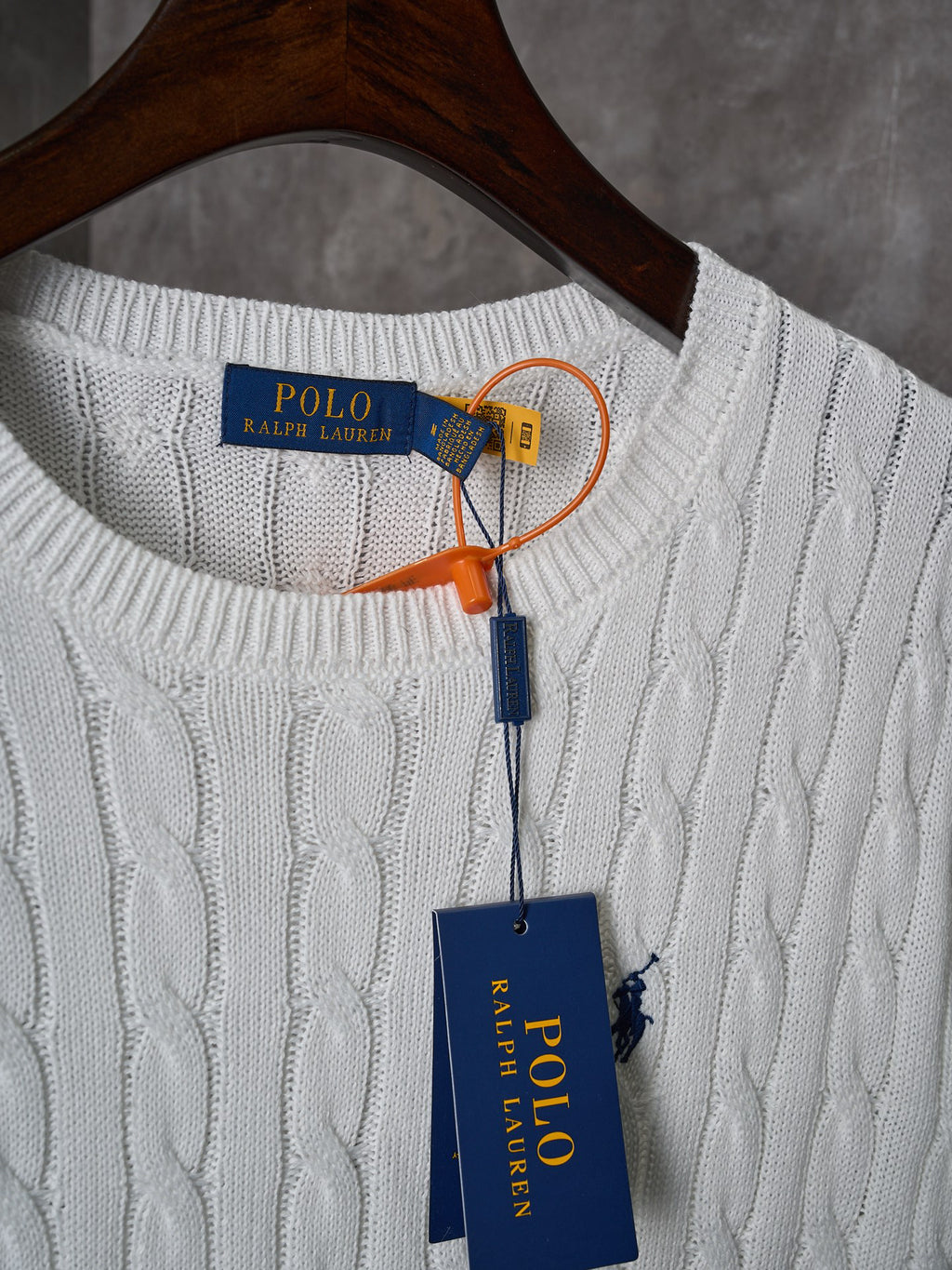 Ralph Lauren Men's Cable‑Knit Crew‑Neck Short‑Sleeve Sweater