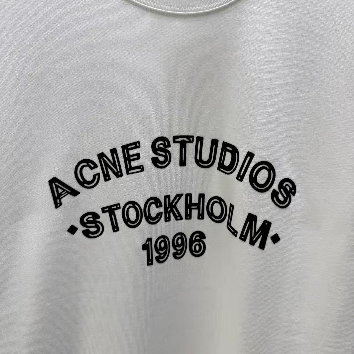 Acne Studios Stockholm 1996 Arch‑Graphic Crew‑Neck Short‑Sleeve T‑Shirt