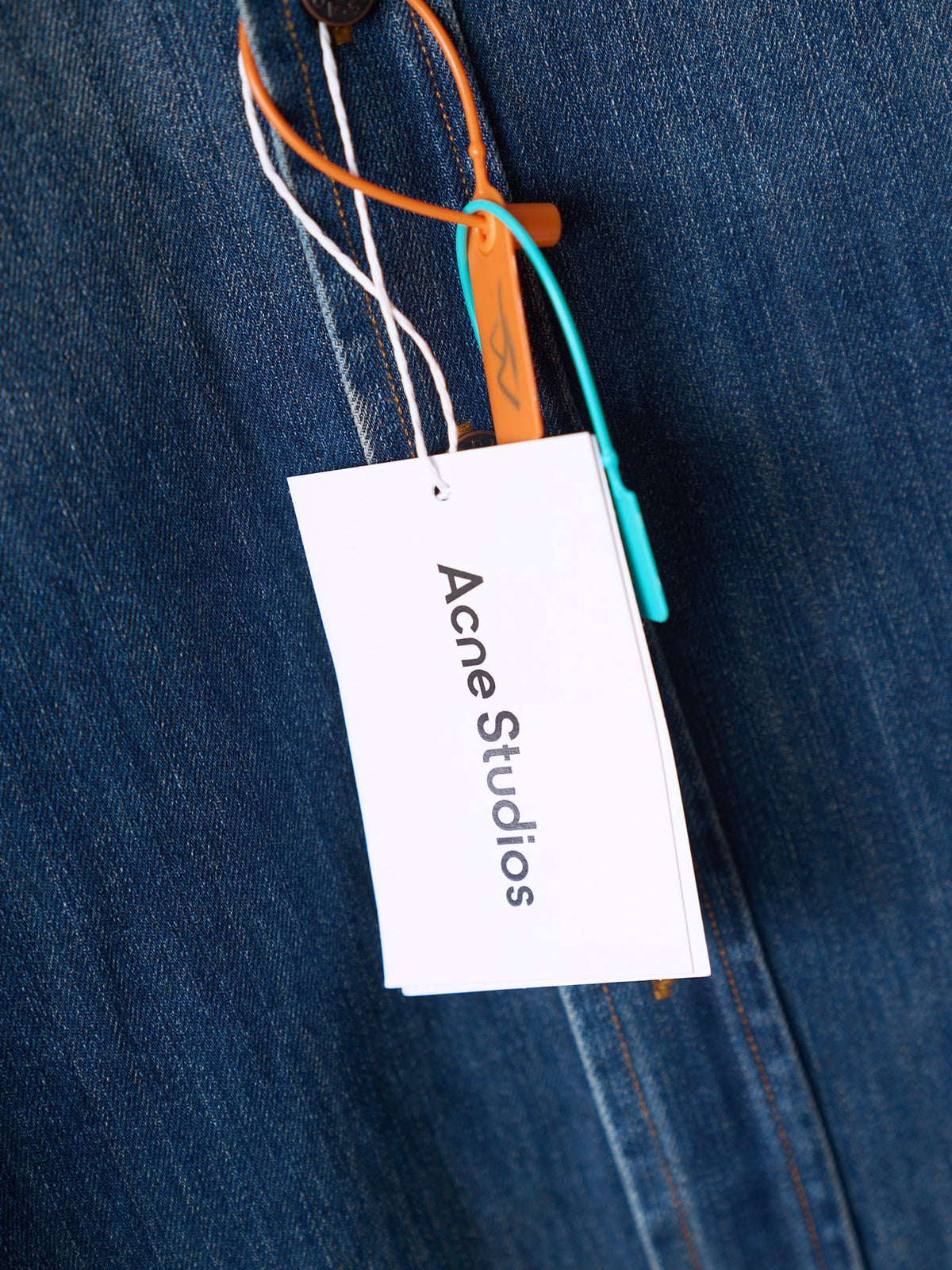 Acne Studios Vintage Distressed Oversized Denim Long‑Sleeve Shirt