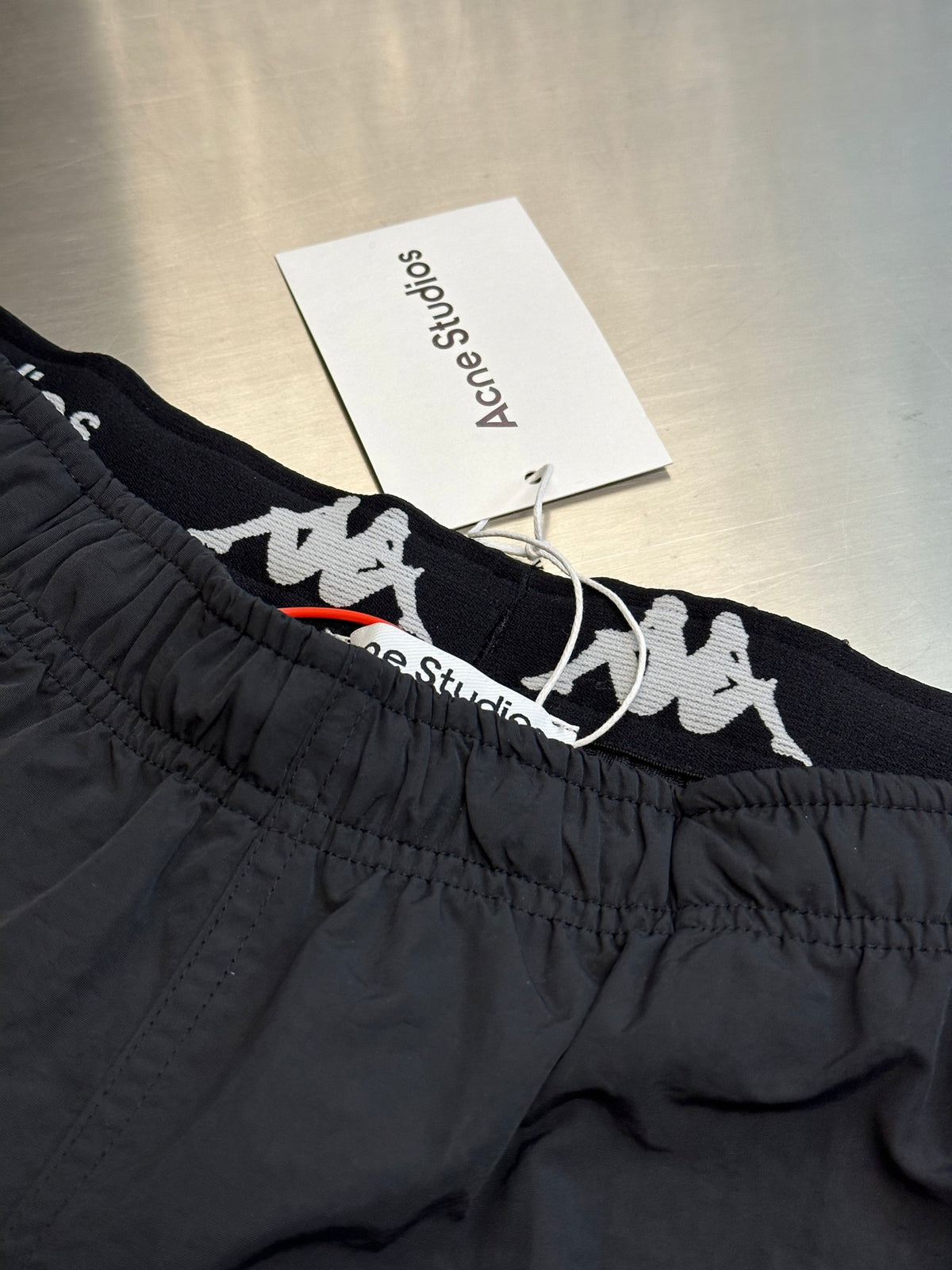 Acne Studios Elastic Waist Graphic Casual Shorts