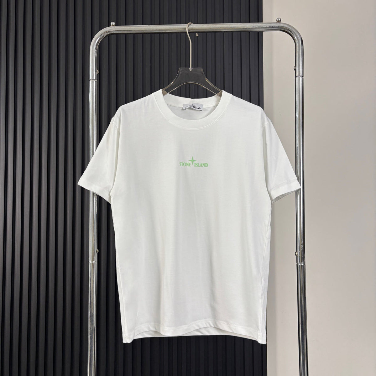 Stone Island Centre Chest Puff Print Compass Logo Oversized Cotton Tee