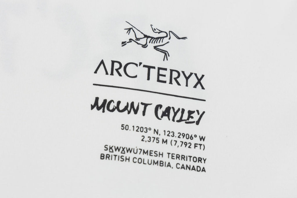 Arc'teryx Mount Cayley Coordinates Graphic SS T‑Shirt