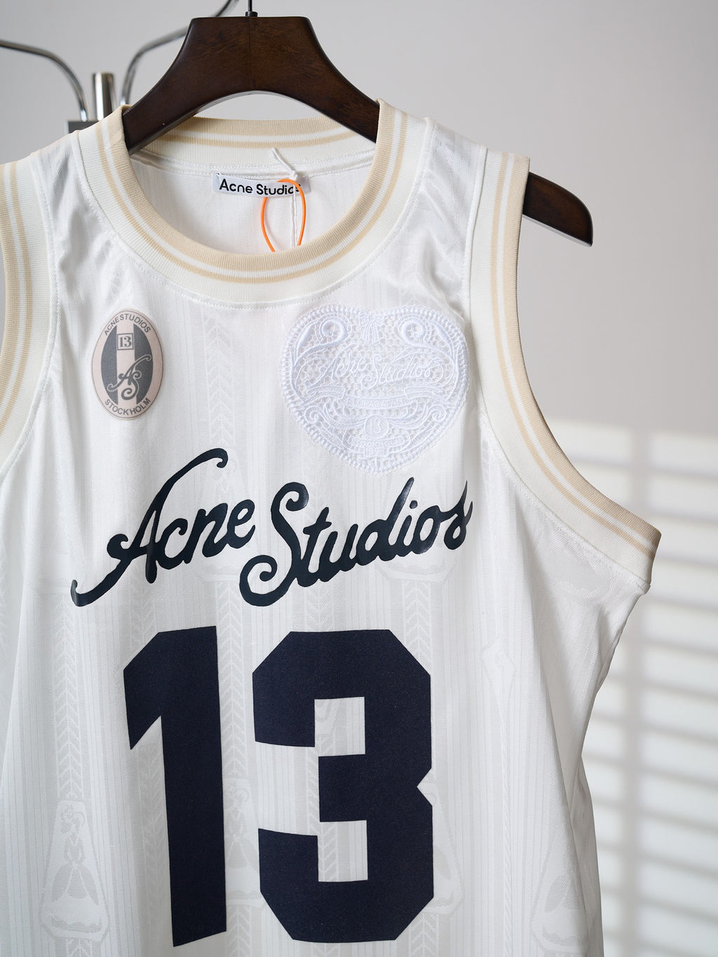 Acne Studios Unisex Sleeveless Basketball‑Style Jersey Tank Top
