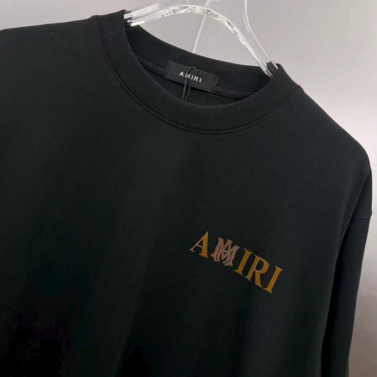 AMIRI Autumn‑Winter Runway Show Graphic Crew Neck Short‑Sleeve T‑Shirt