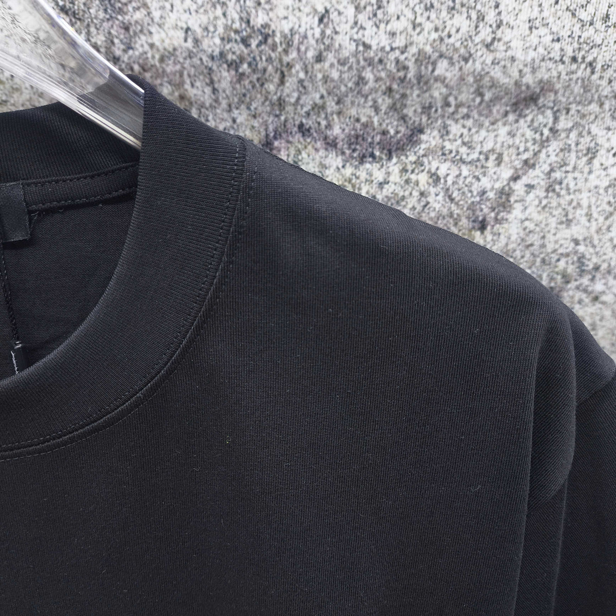Men's Crew‑Neck Short‑Sleeve T‑Shirt, Front Letter Logo Print