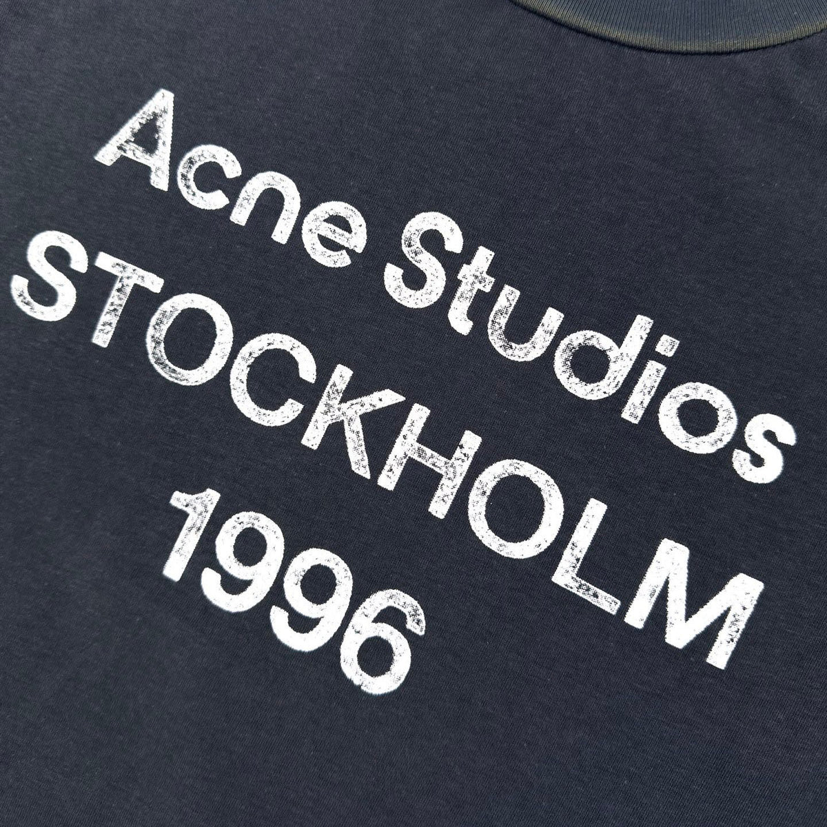 Acne Studios Stockholm 1996 Vintage‑Print Crew‑Neck Short‑Sleeve T‑Shirt