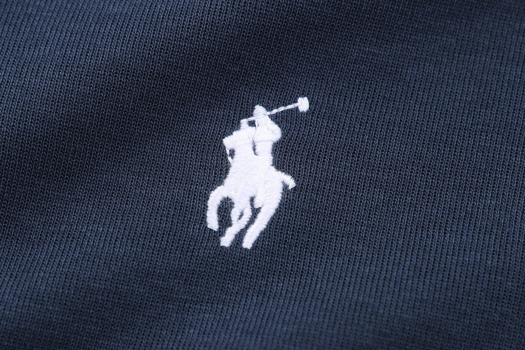 Polo Ralph Lauren Men’s Quarter‑Zip Pullover Sweatshirt With White Pony Embroidery