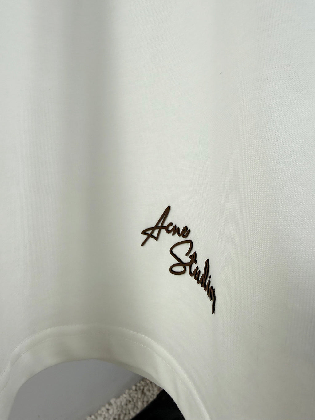 Acne Studios Short‑Sleeve Signature Script Print T‑Shirt