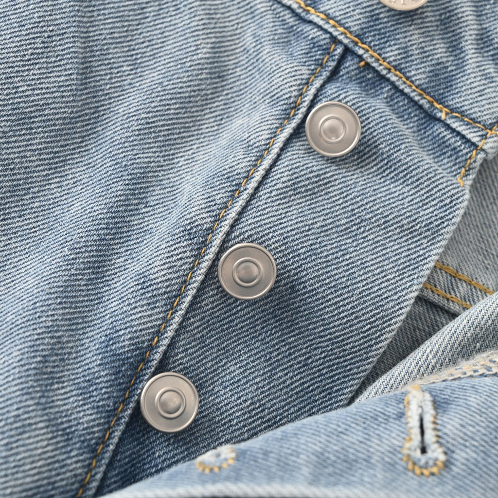 Acne Studios Multi‑Ripped Wide‑Leg Jeans