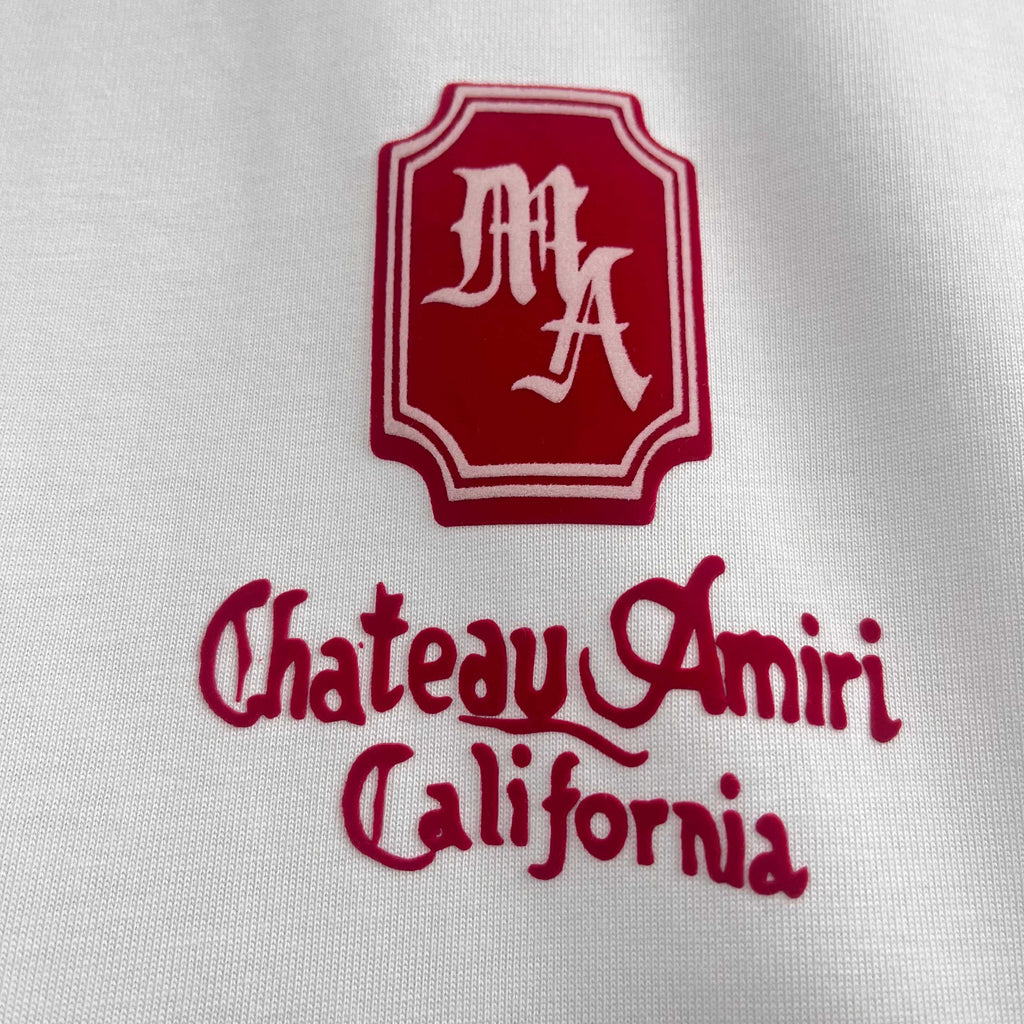 AMIRI Chateau AMIRI California Chest‑Logo Short‑Sleeve Tee