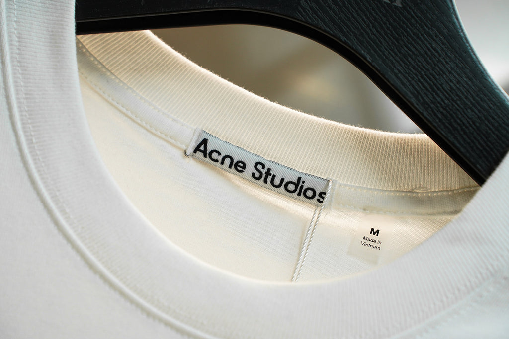 Acne Studios Small Bow Graphic Crew‑Neck Short‑Sleeve T‑Shirt