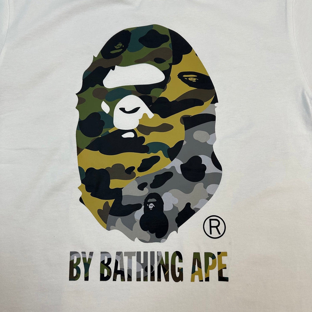 BAPE SS25 1st Camo Mixed Colour Ape Head "By Bathing Ape" Oversized Heavyweight Unisex T-Shirt
