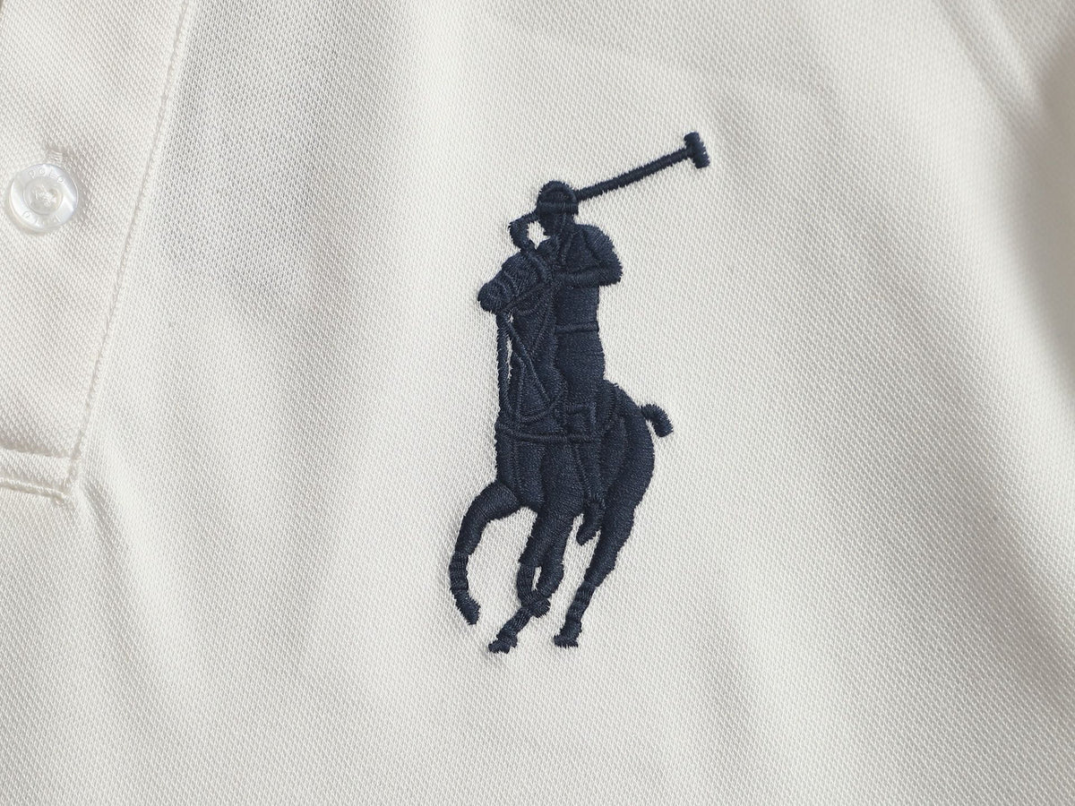 Ralph Lauren Men's Big Pony Short‑Sleeve Polo Shirt With Number‑3 Sleeve Logo