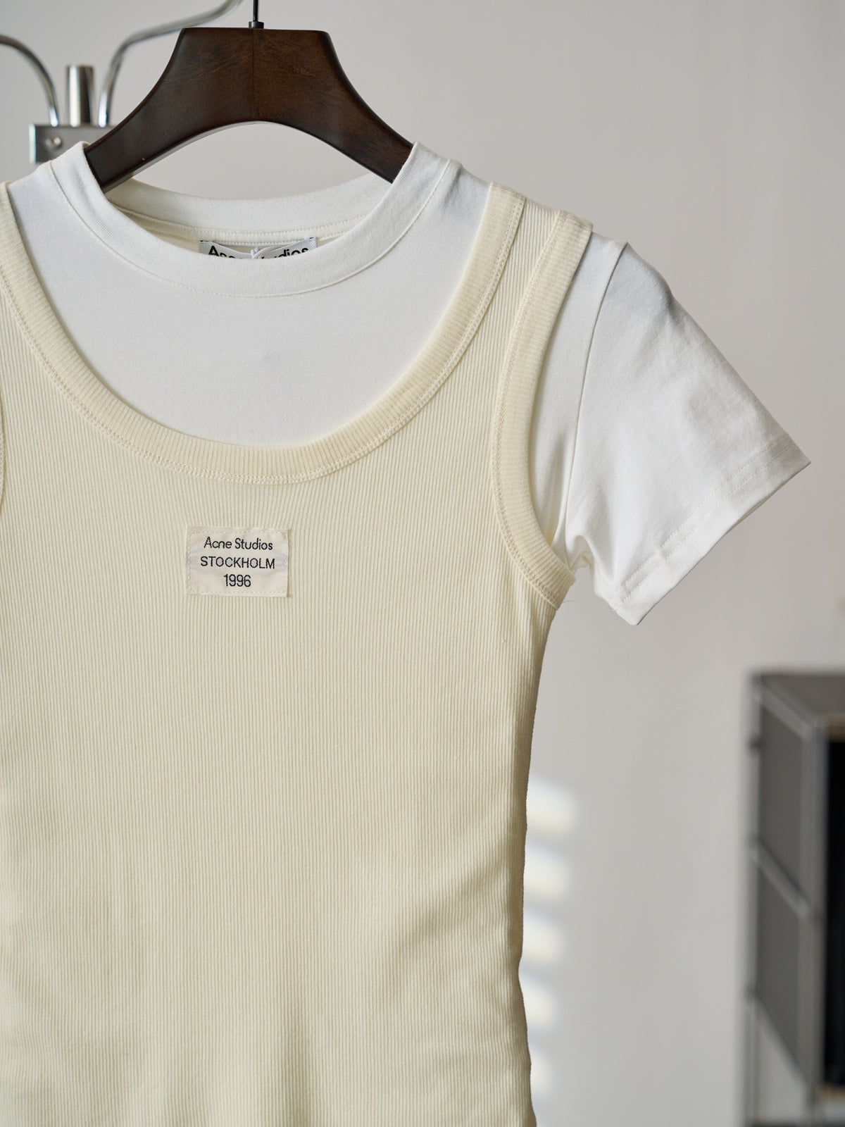 Acne Studios Mock‑Layer Ribbed Tank Top