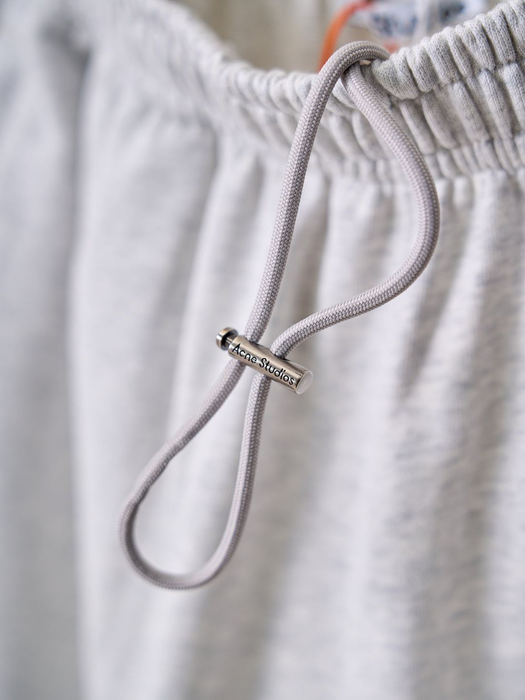 Acne Studios Heather Grey Wide‑Leg Sweatpants