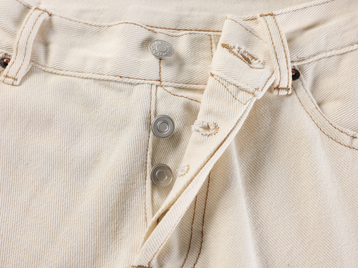Acne Studios Vintage Paint‑Splatter Wide‑Leg Denim Jeans