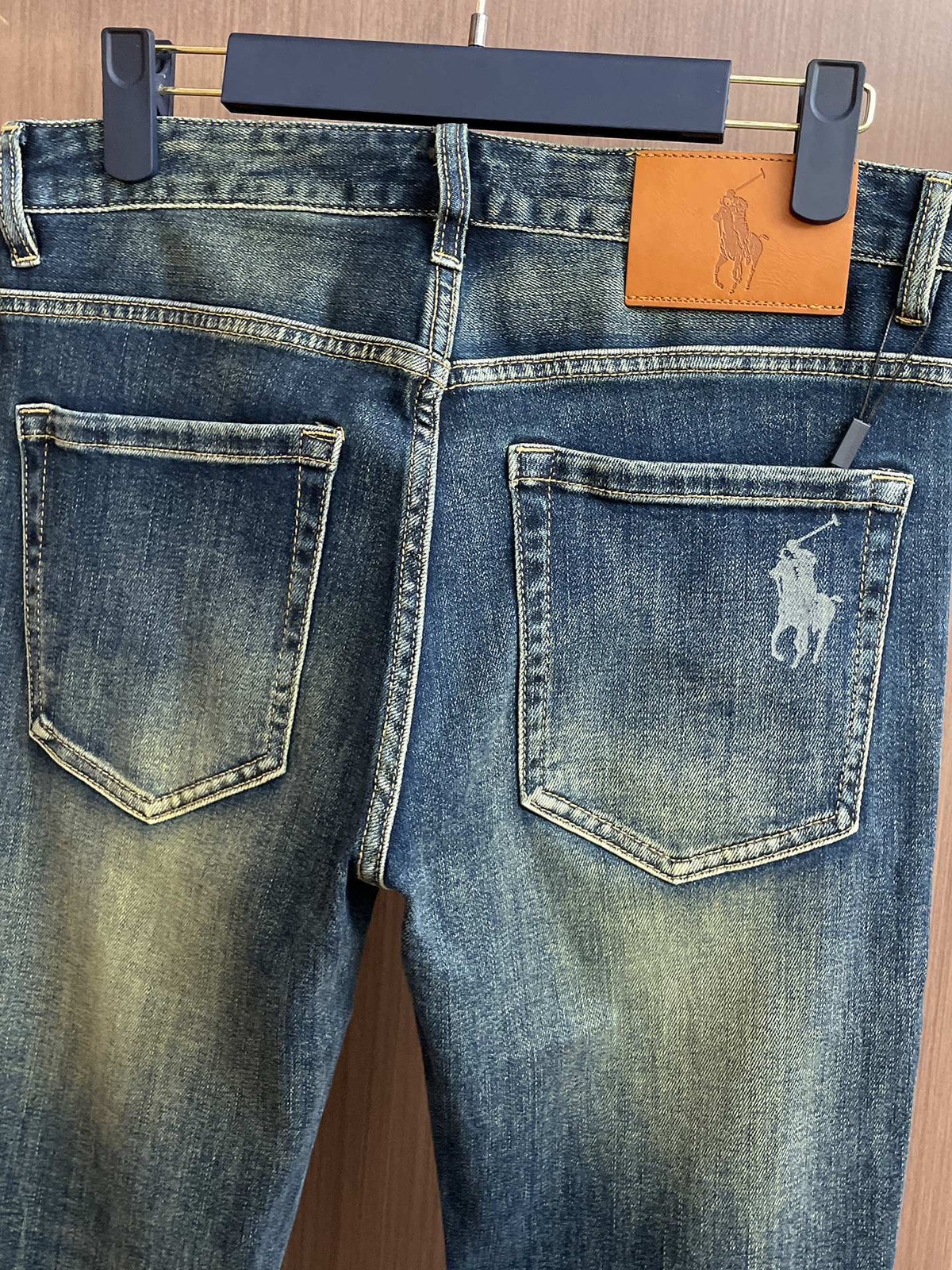 Ralph Lauren Men's Vintage Washed Slim‑Fit Denim Jeans