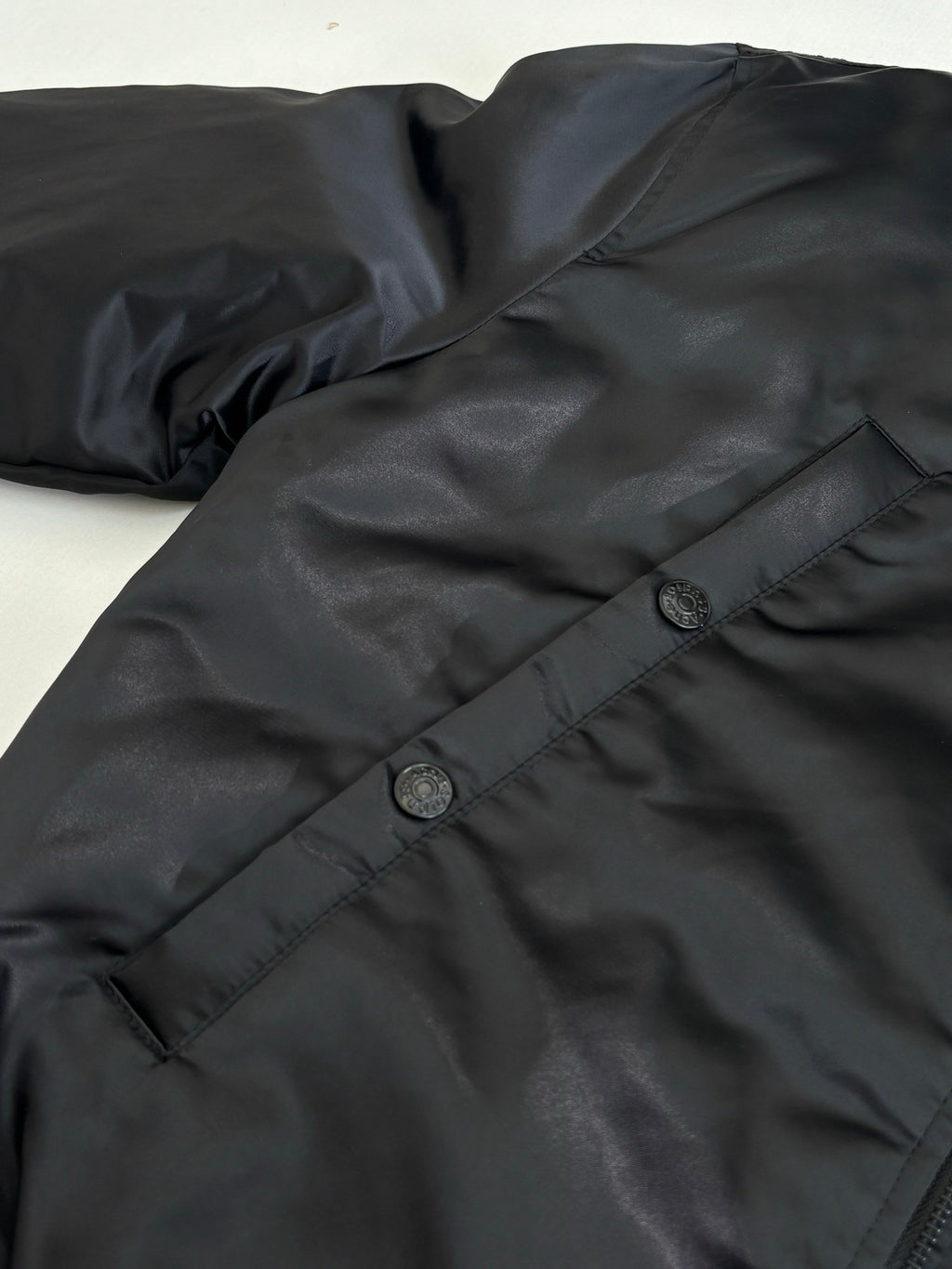 Acne Studios Ribbed Collar Zip‑Up Oversized Bomber Jacket