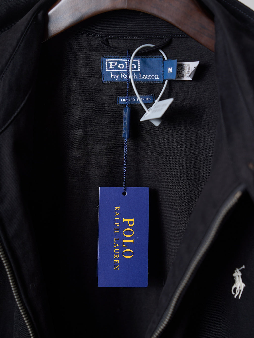 Polo Ralph Lauren Men’s Cotton Zip‑Up Harrington Jacket With Pony Embroidery