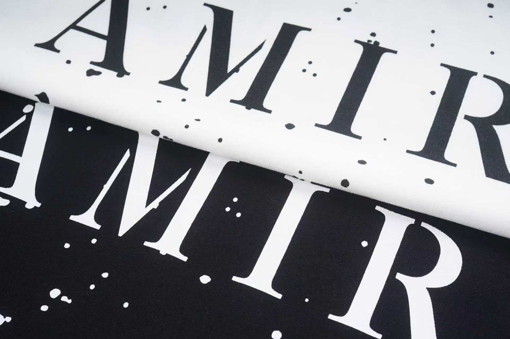 Amiri Bandana Splash Print Crew‑Neck Short‑Sleeve T‑Shirt