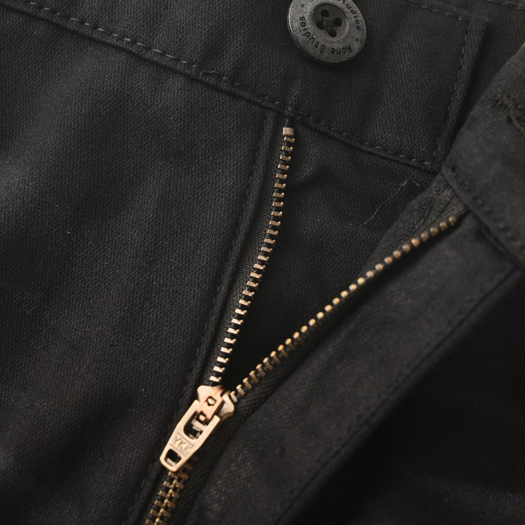 Acne Studios Patch‑Repair Distressed Wide‑Leg Jeans