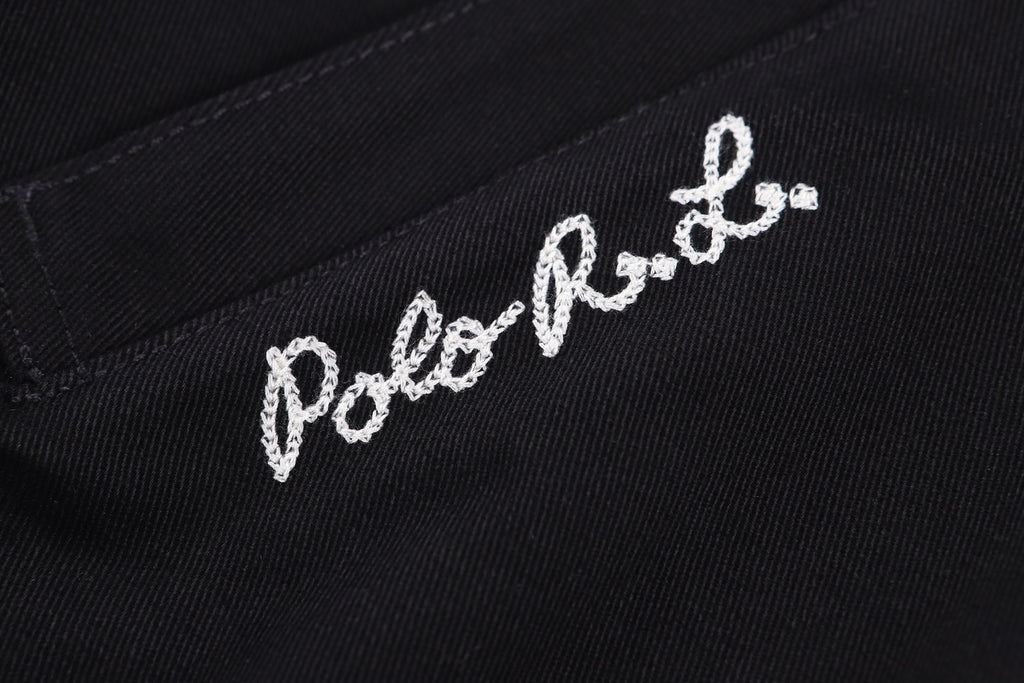 Polo Ralph Lauren Men’s Zip‑Up Harrington Jacket With White Pony & Script Embroidery