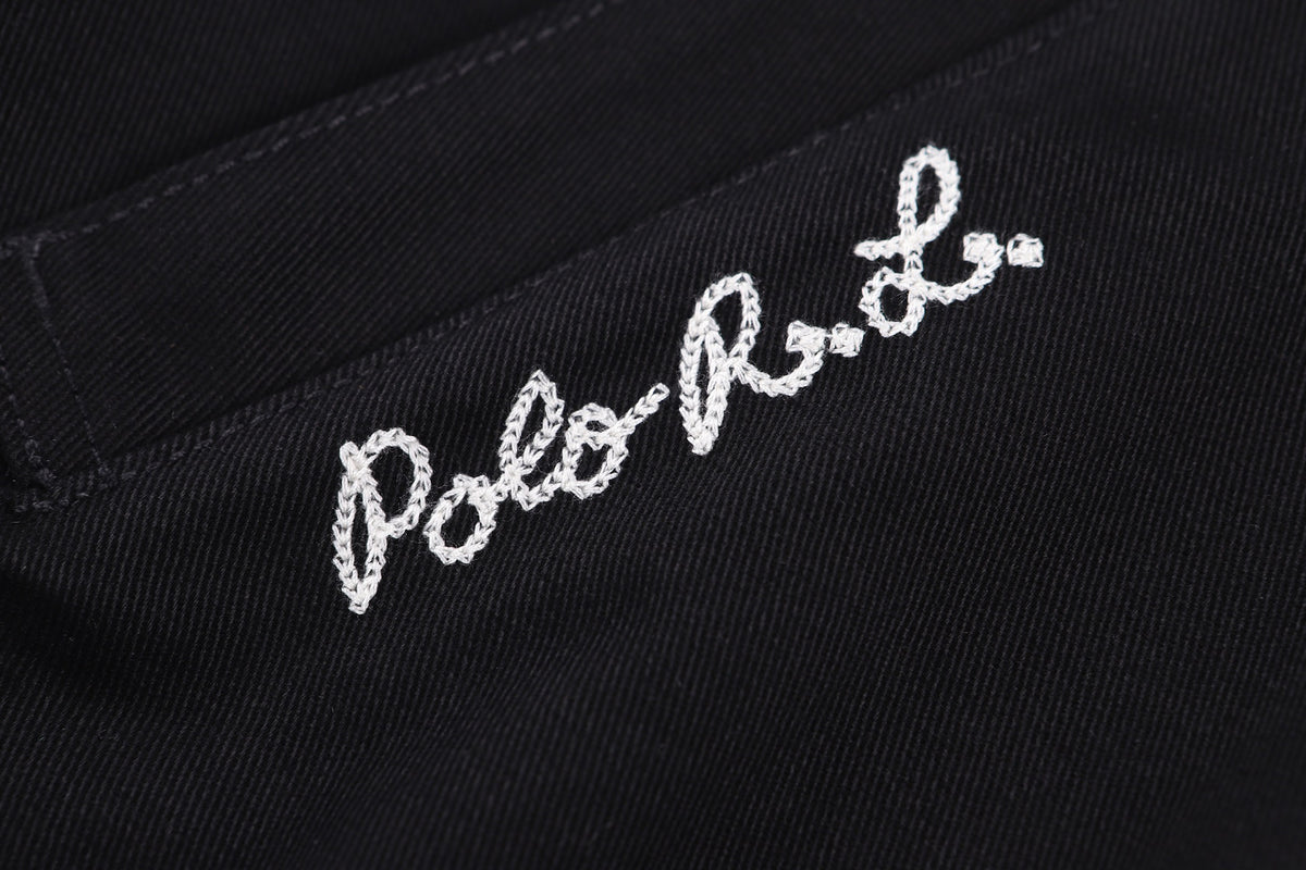 Polo Ralph Lauren Men’s Zip‑Up Harrington Jacket With White Pony & Script Embroidery