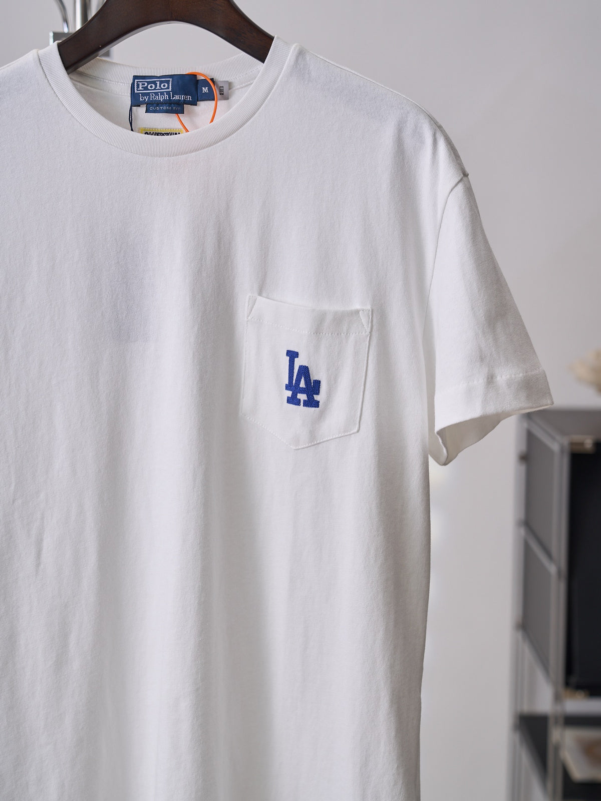 Ralph Lauren Men's LA‑Logo Pocket Crew‑Neck Short‑Sleeve T‑Shirt