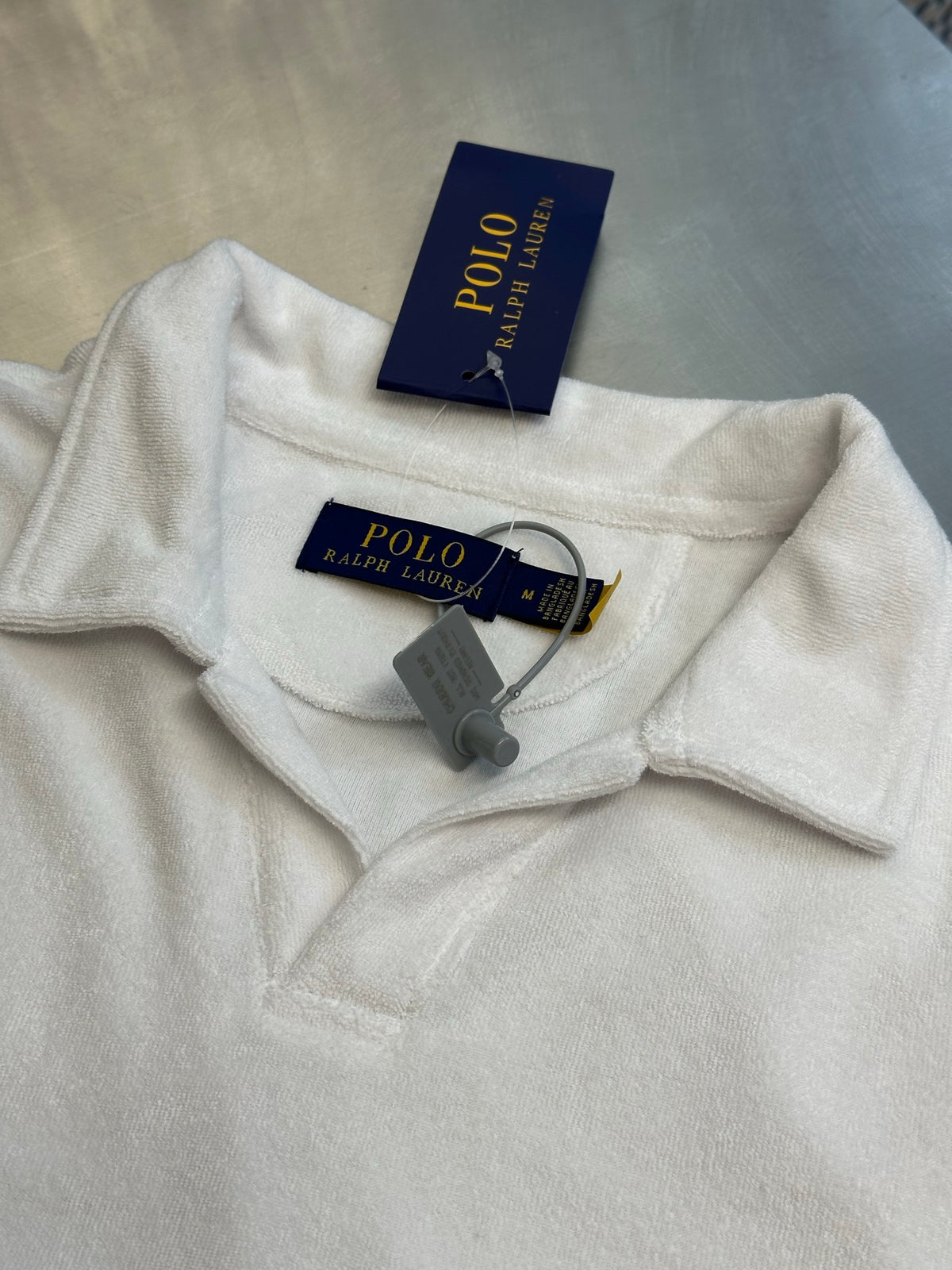 Polo Ralph Lauren Men’s Terry‑Cloth Short‑Sleeve Polo Shirt With Pocket Pony Logo