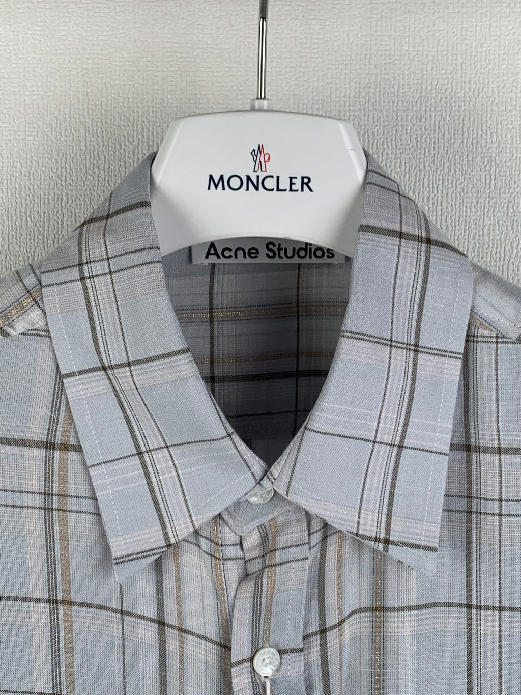 Acne Studios Oversized Plaid Long‑Sleeve Shirt