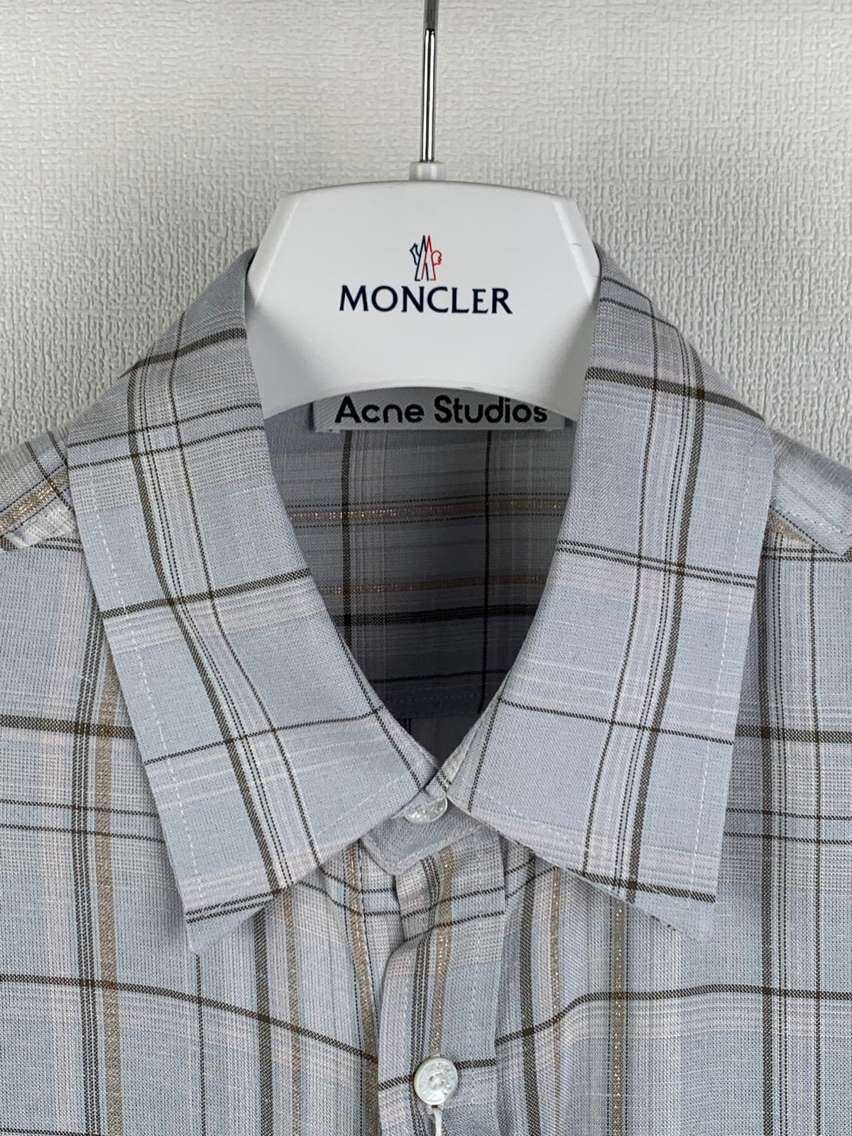 Acne Studios Oversized Plaid Long‑Sleeve Shirt