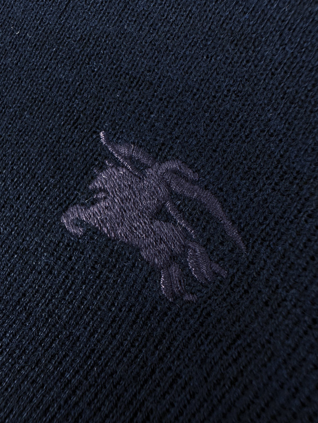 Men Crew Neck Short‑Sleeve Knit Sweater, Small Horse Embroidery