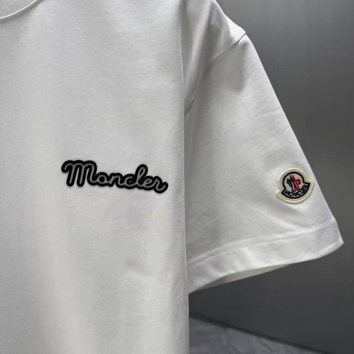 Moncler Script Logo T-Shirt White