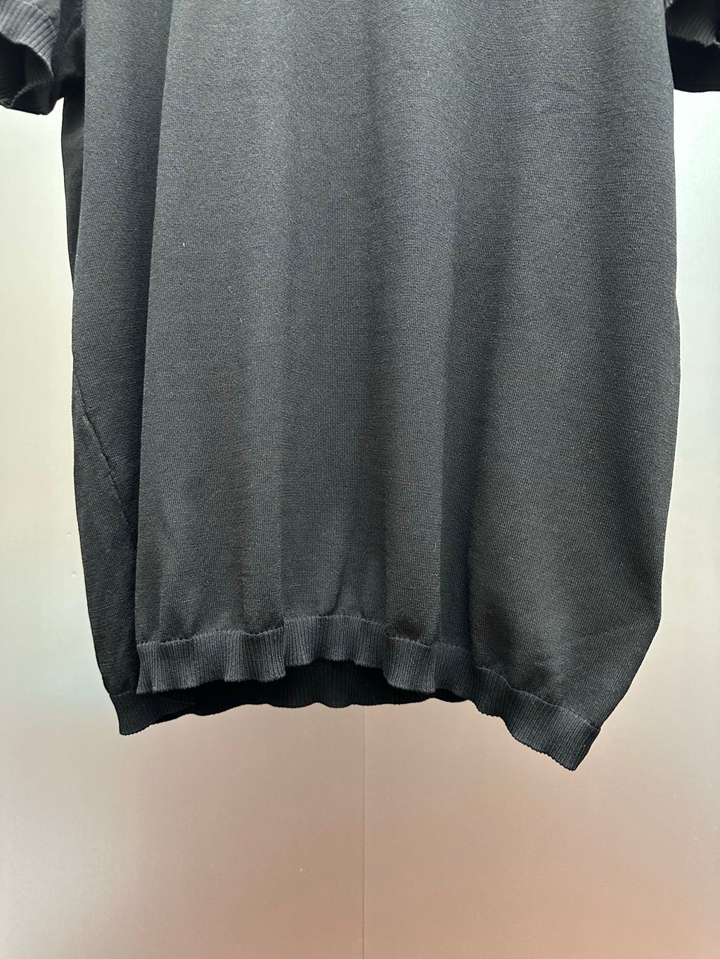 Acne Studios Script Logo Short‑Sleeve Knit Top