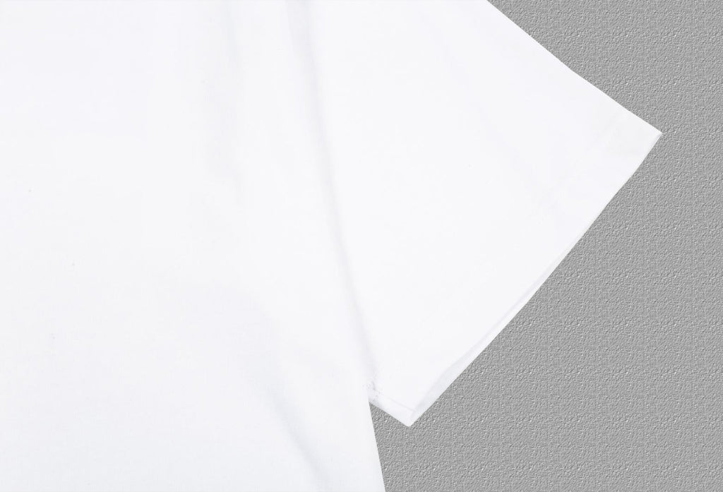 Men's Crew Neck Short‑Sleeve T‑Shirt Small Horse Embroidery Solid Color Casual Tee