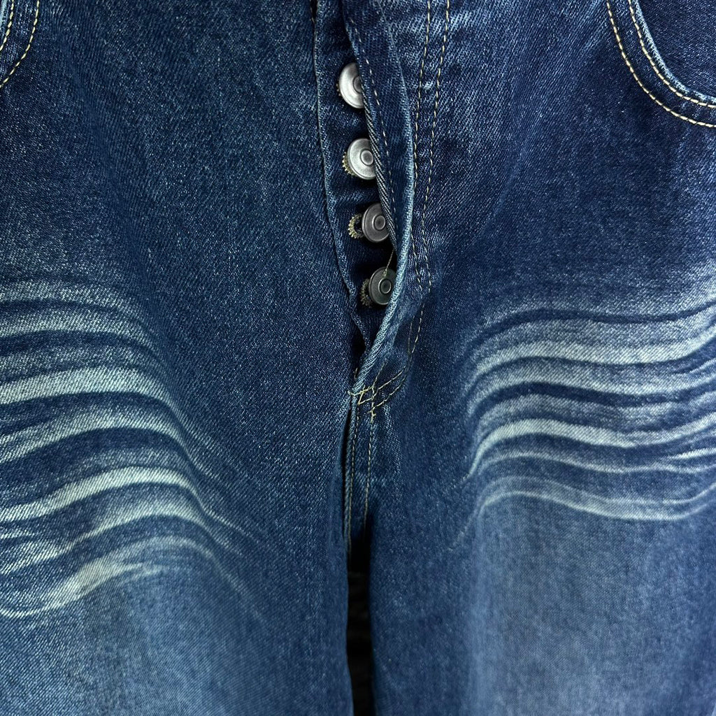 Acne Studios Vintage Whiskering Wide‑Leg Jeans