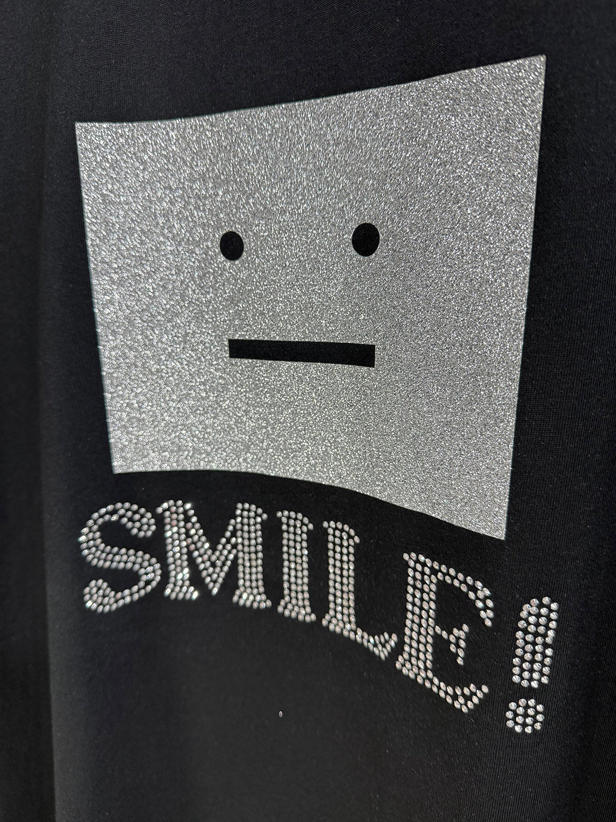 Acne Studios Short‑Sleeve Smile Face Graphic Print T‑Shirt