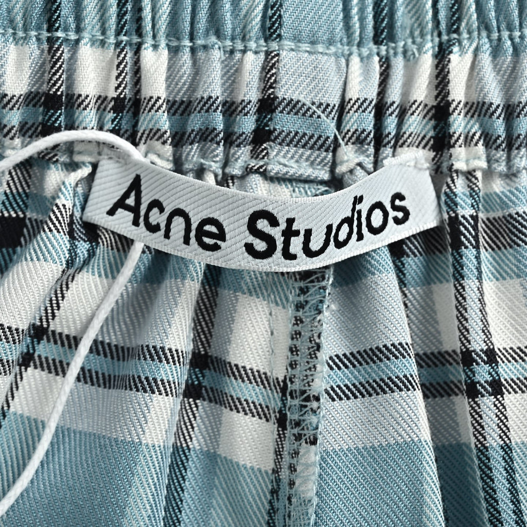 Acne Studios Check Drawstring Shorts