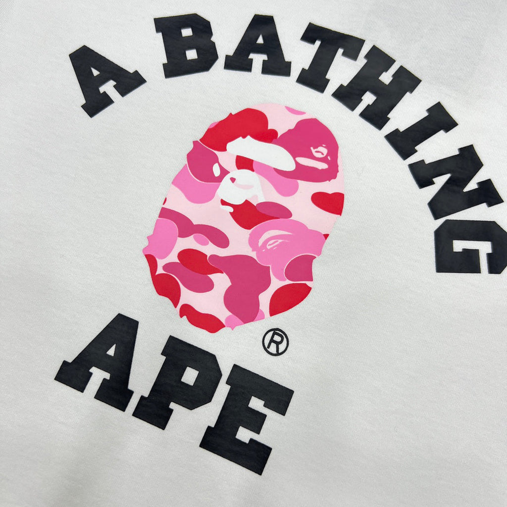 BAPE ABC Camo Ape Head College Tee Oversized Unisex T-Shirt